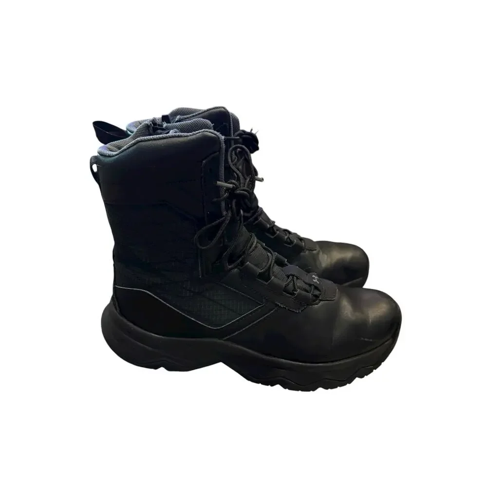 Under Armour UA Stellar G2 Side Zip Tactical Boots Black Men’s 8.5